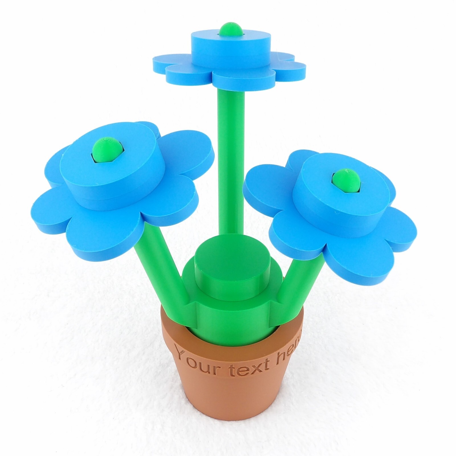 Big Brick Flower – 3D Printed – Life-Size Blocks – Custom color options