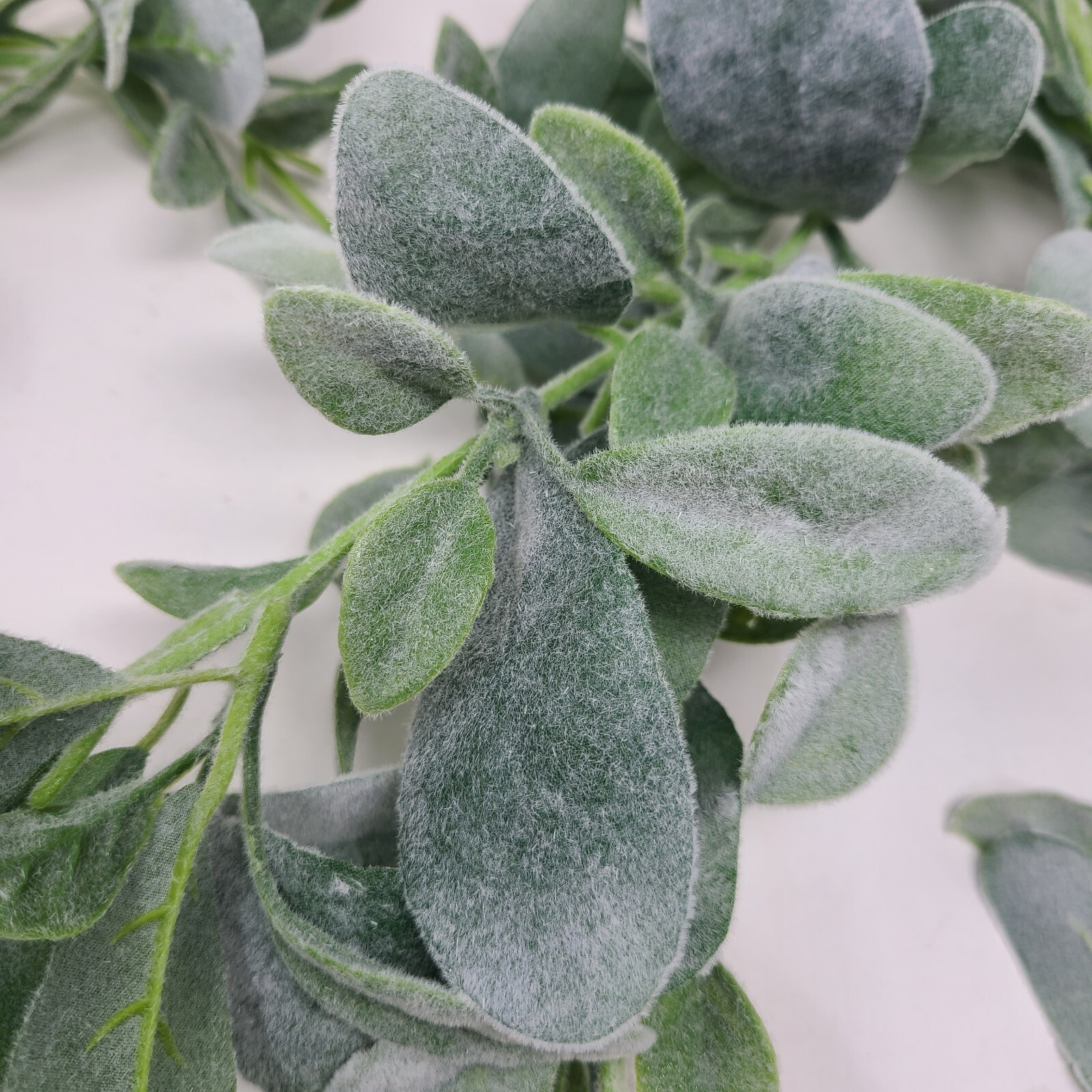 Lambs Ear Garland 6 Feet Soft Fuzzy Artificial Greenery Wedding Holiday Decor