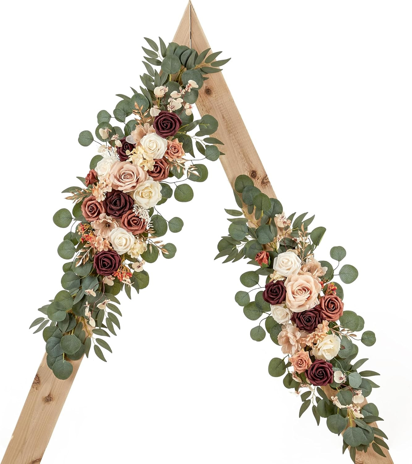 Terracotta & Champagne Floral Swag Set for Wedding Arch & Reception Decor