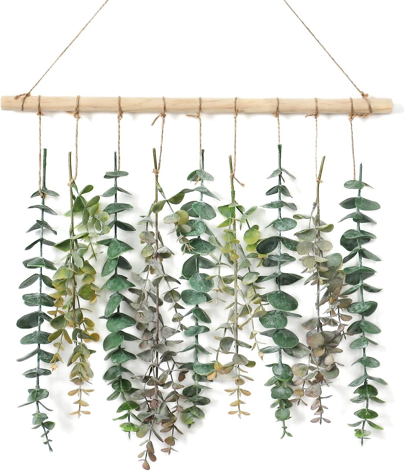 Versatile Bohemian Eucalyptus Wall Decor with Easy Installation – Green-2