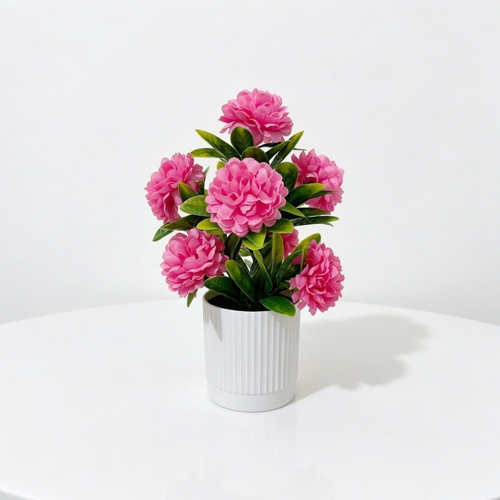 7 Piece Silk Chrysanthemum Flower Arrangement for Tabletop Centerpiece Decor