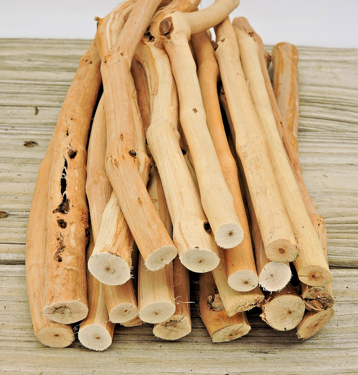 20 Grapevine Wood Stick Section 1/2~5/8″D 11~12″L Driftwood Decor Crafts