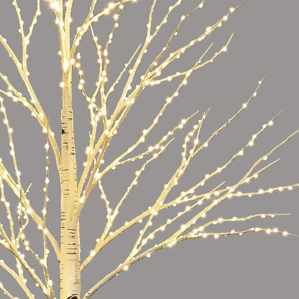 Lighted Birch Twig Tree with Fairy Lights 4FT 200 LED Lights for Indoor Outdoor
