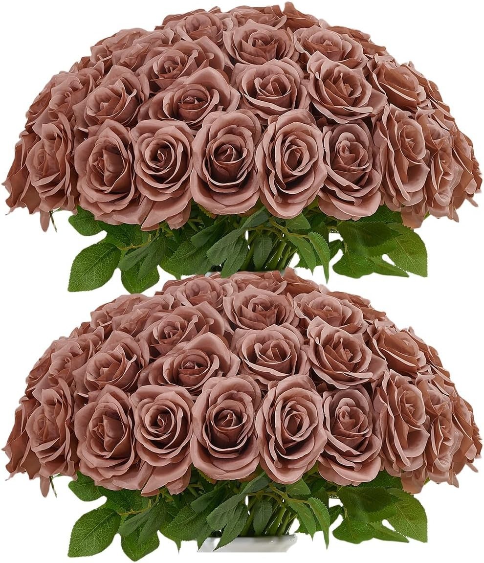 Artificial Flowers Bulk Pack – Dusty Rose Bouquet