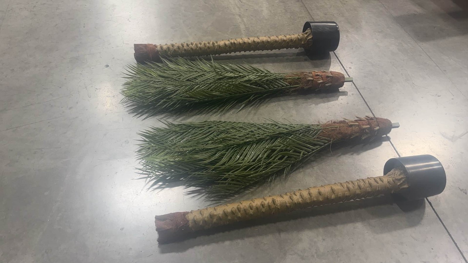 180 cm Large Artificial Coconut Palm Tree 2 Pack Fake Green Indoor Floor Plant