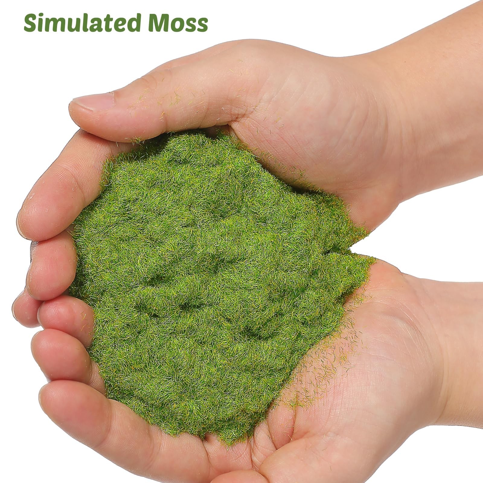 650ml Nylon Simulated Moss, Artificial Grass Flocking , Fake Green Moss for M…