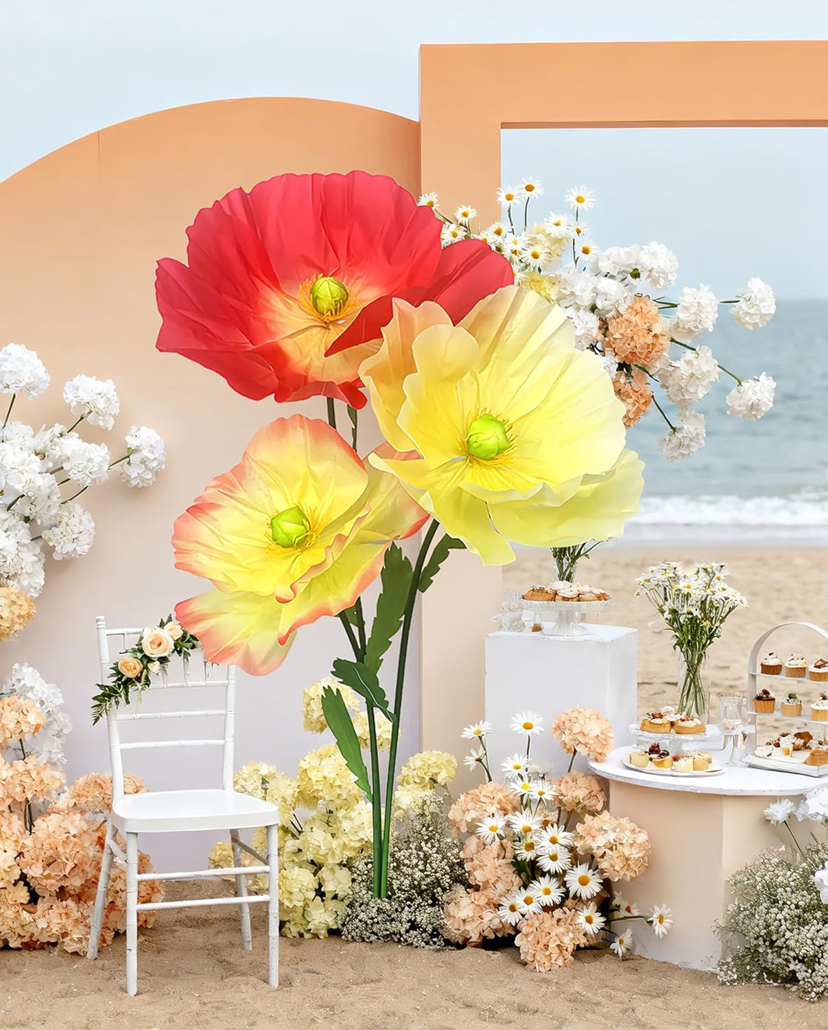 Extra Large Decorative Flowers for Events, Weddings, and Home Decor