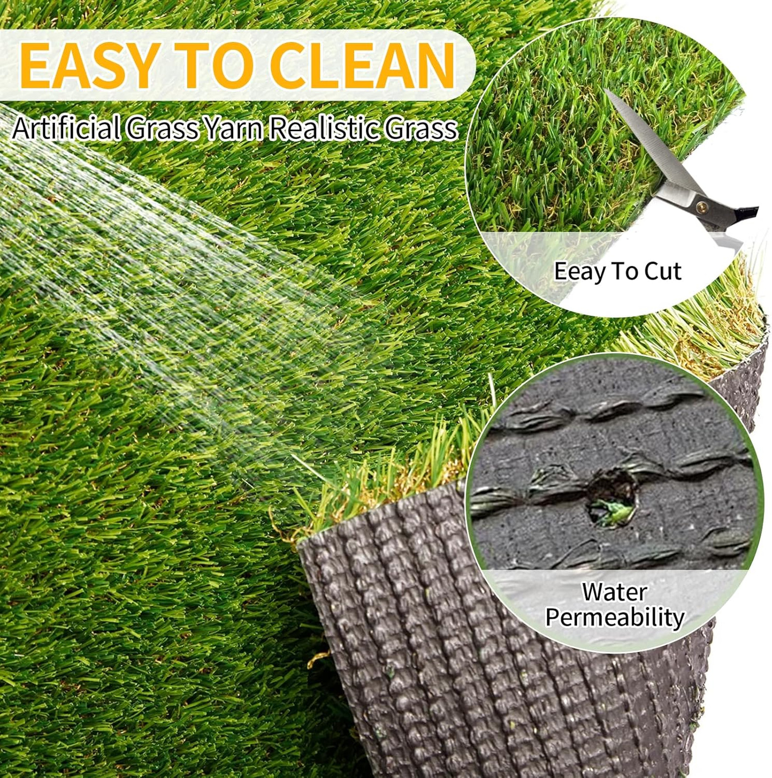Artificial Grass for Dogs 4FTX10FT Synthetic Grass Mat 1.18″ Height Outdoor