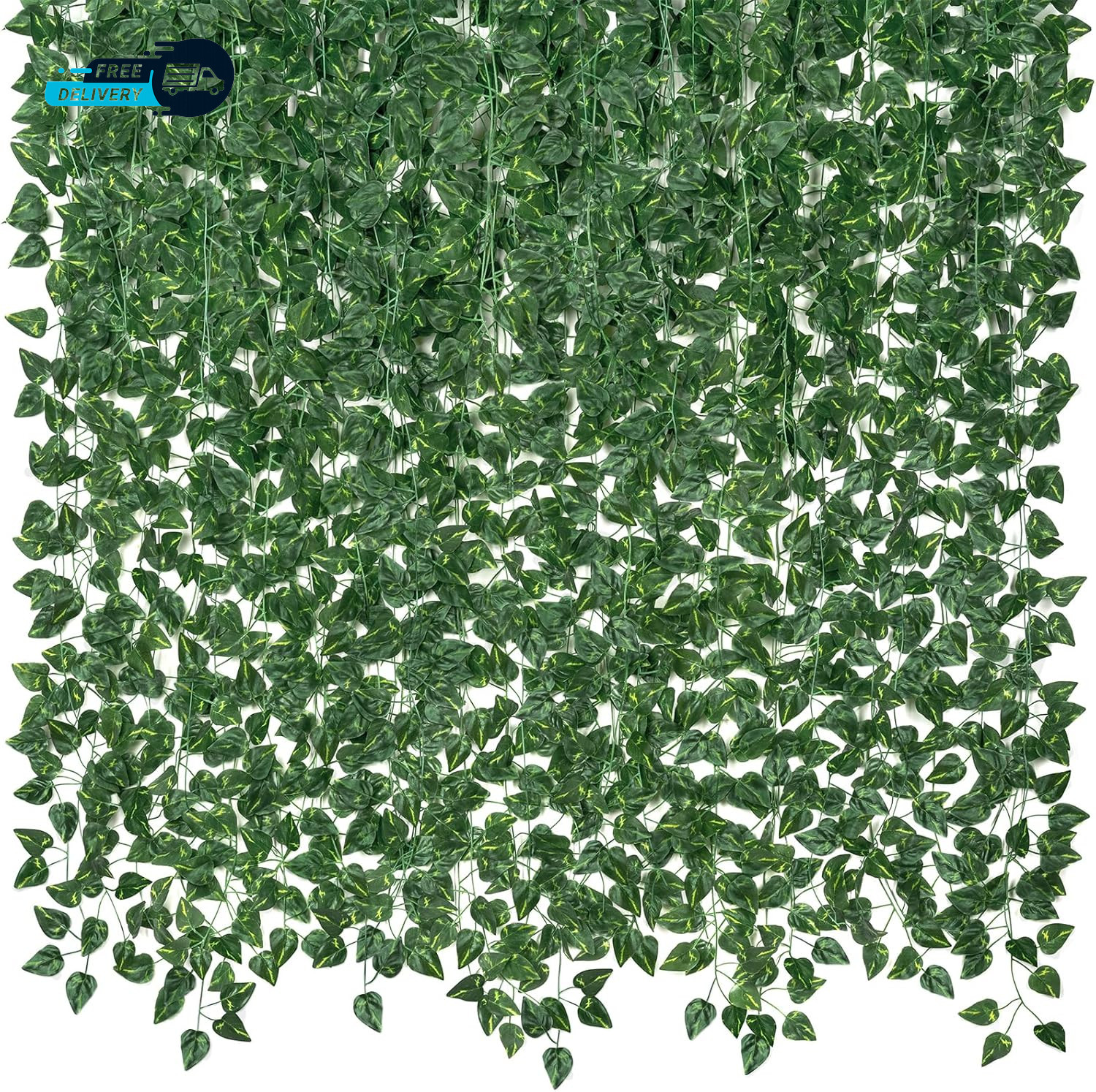 14 Pack 98Ft Artificial Ivy Garland Fake Vines UV Resistant Greenery Leaves