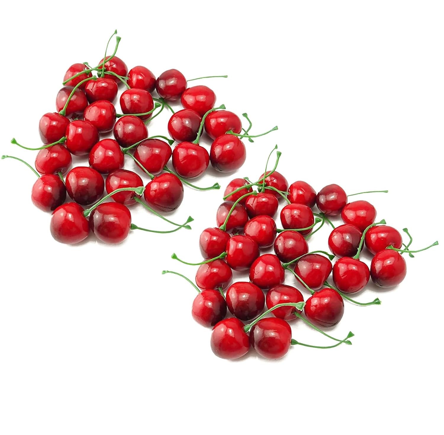 50 Pcs Artificial Cherry Fruits 2.55 Inch Decorations Home Decorations