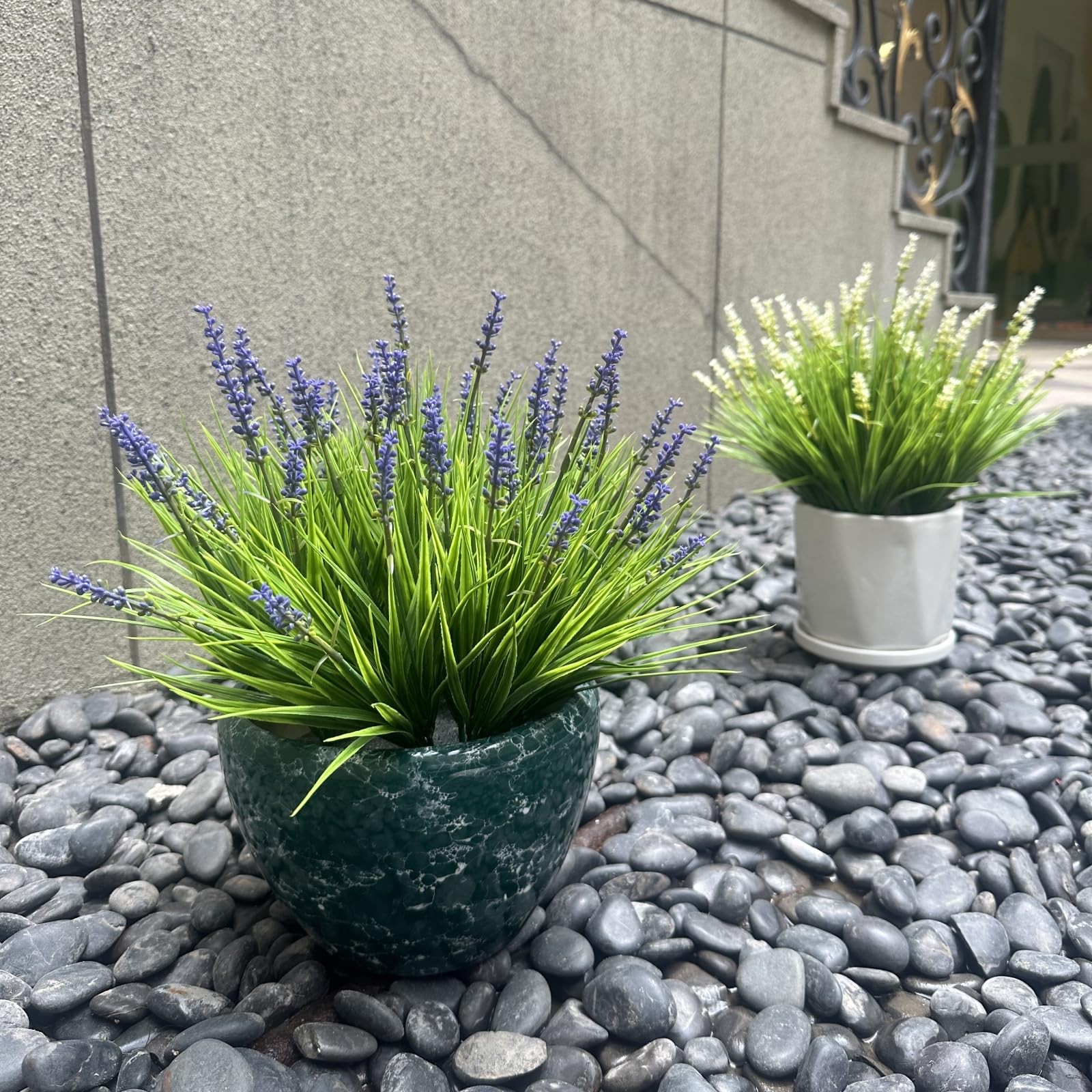 Best alyptus Artificial Flowers for Outdoors 24 Bundles Fake Monkey Grass Plants