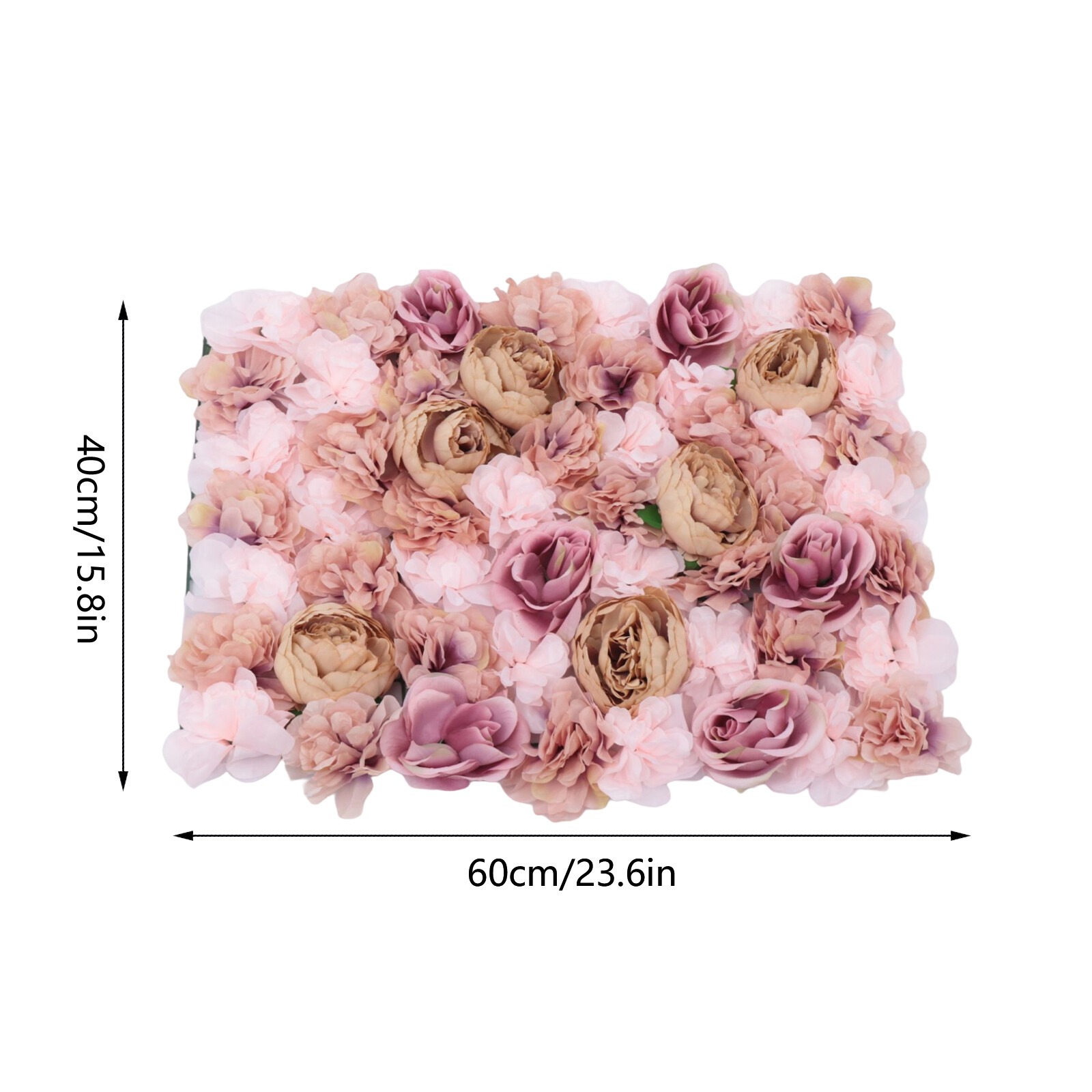 6PCS Artificial Rose Hydrangea Flower Wall Panels Wedding Bouquet Display New