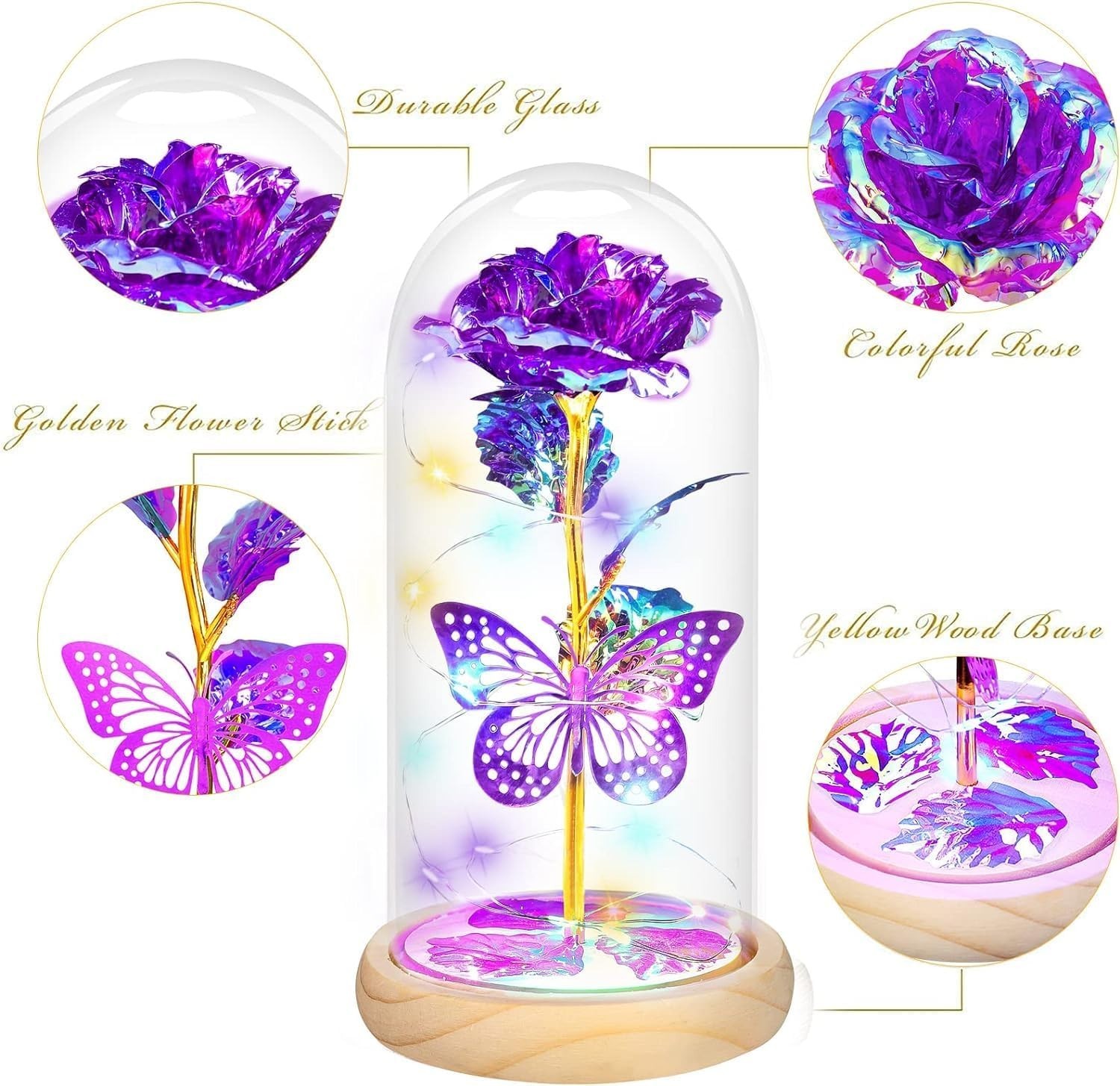 Valentines Day Rose Gifts for Her,Valentines Day Flowers Gifts for Mom Women Gir