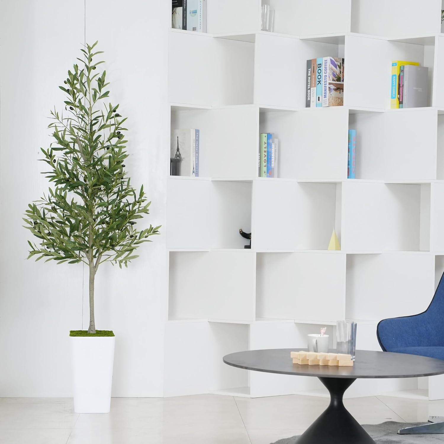 6Ft Realistic Artificial Olive Tree – Perfect Faux Plant for Home & Office Decor
