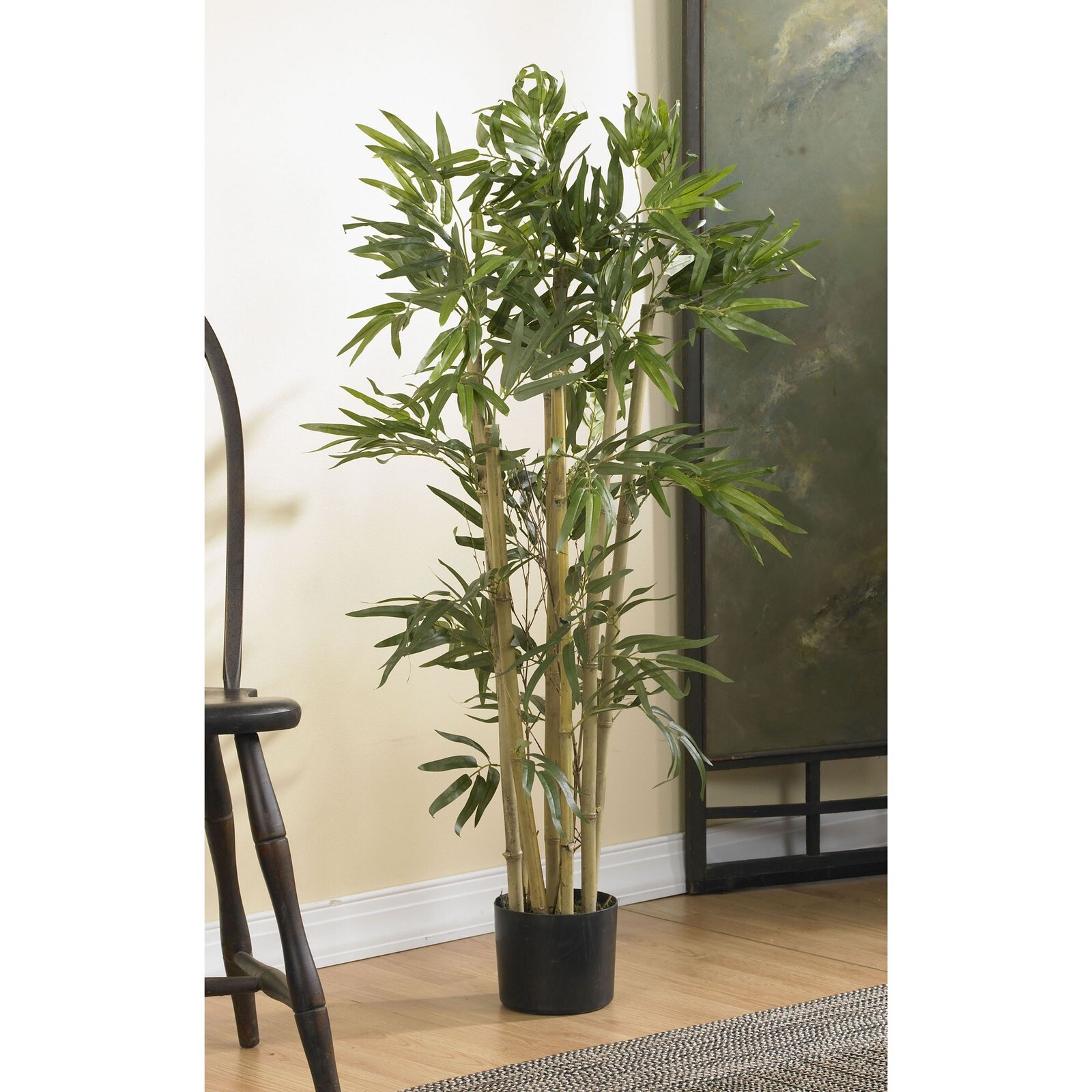3’ Bamboo Artificial Tree w/Natural Trunks & 500 Lvs Home Decor. Retail $95