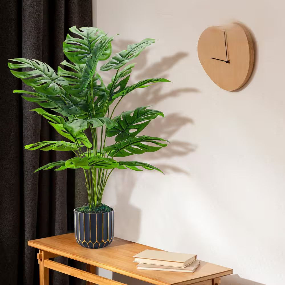 Plants in 28 In. Artificial Monstera Faux Plants Indoor for Living Room Home Hou