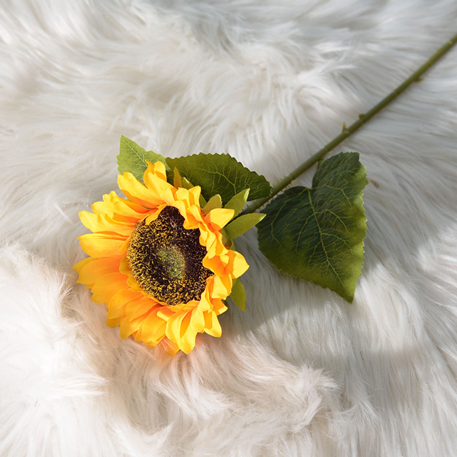 Simulation Sunflower Pastoral Style Artificial Flower False Silk Sunflower For