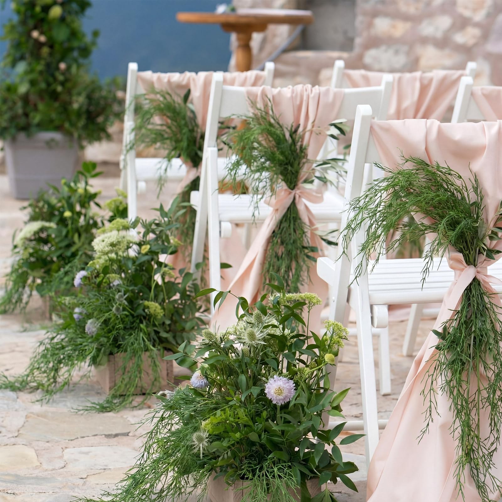 12 Pcs Artificial Asparagus Fern 24 Inch Faux Fern Garland for Wedding Arch G…