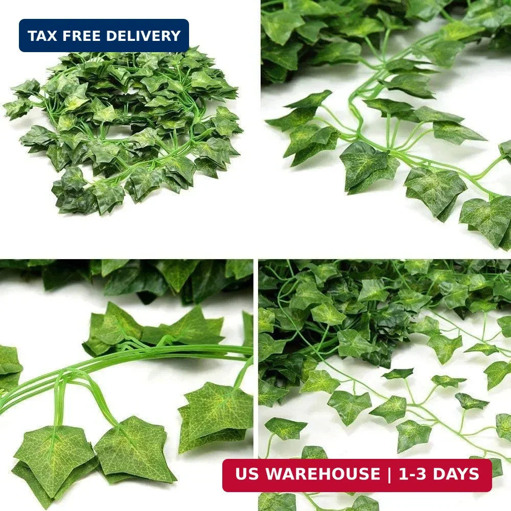 168 FT Artificial Ivy 24 Pack Ivy Vine Garland Ivy Leaves Greenery Garl