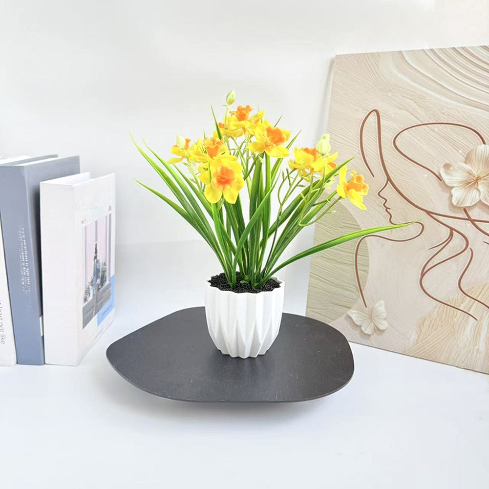 26.5 x 9.5cm Narcissus Flower Arrangement in Pot for Indoor Floral Styling