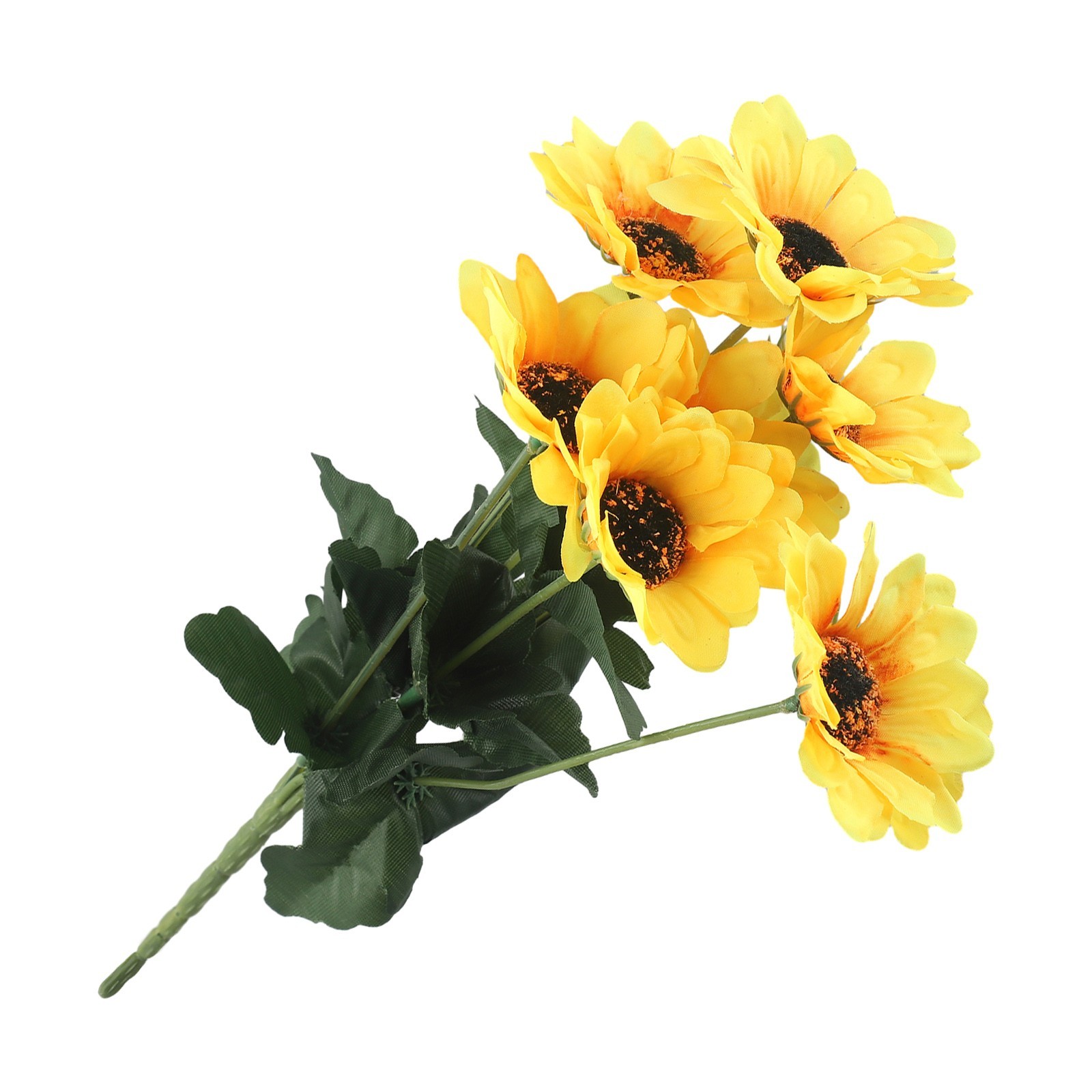 7 Heads Artificial Sunflowers Fake Flower Bouquet Garden Wedding Party Decor New