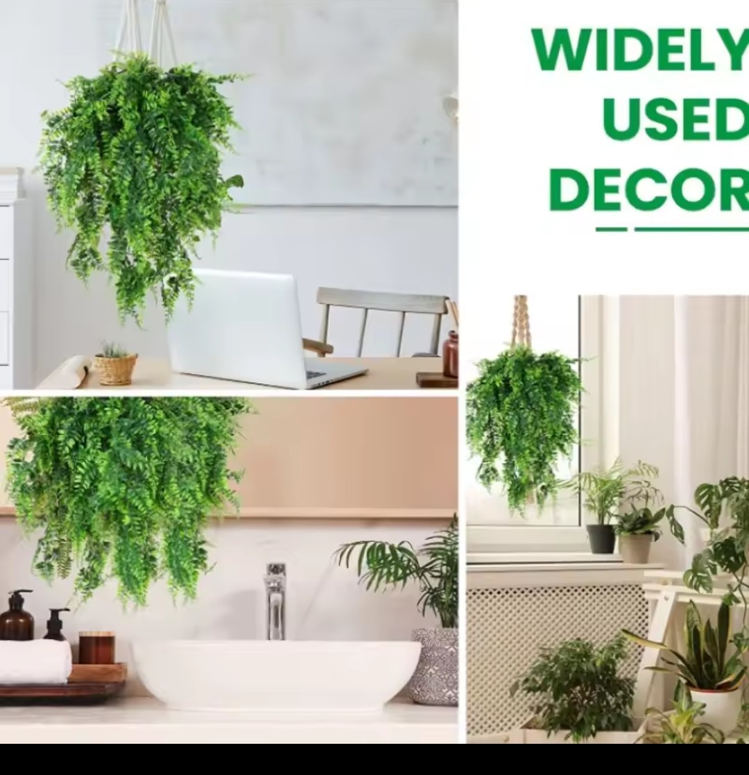 90cm Artificial Plant Vine Home Decoration Hanging Plastic Leaf Grass Garland…