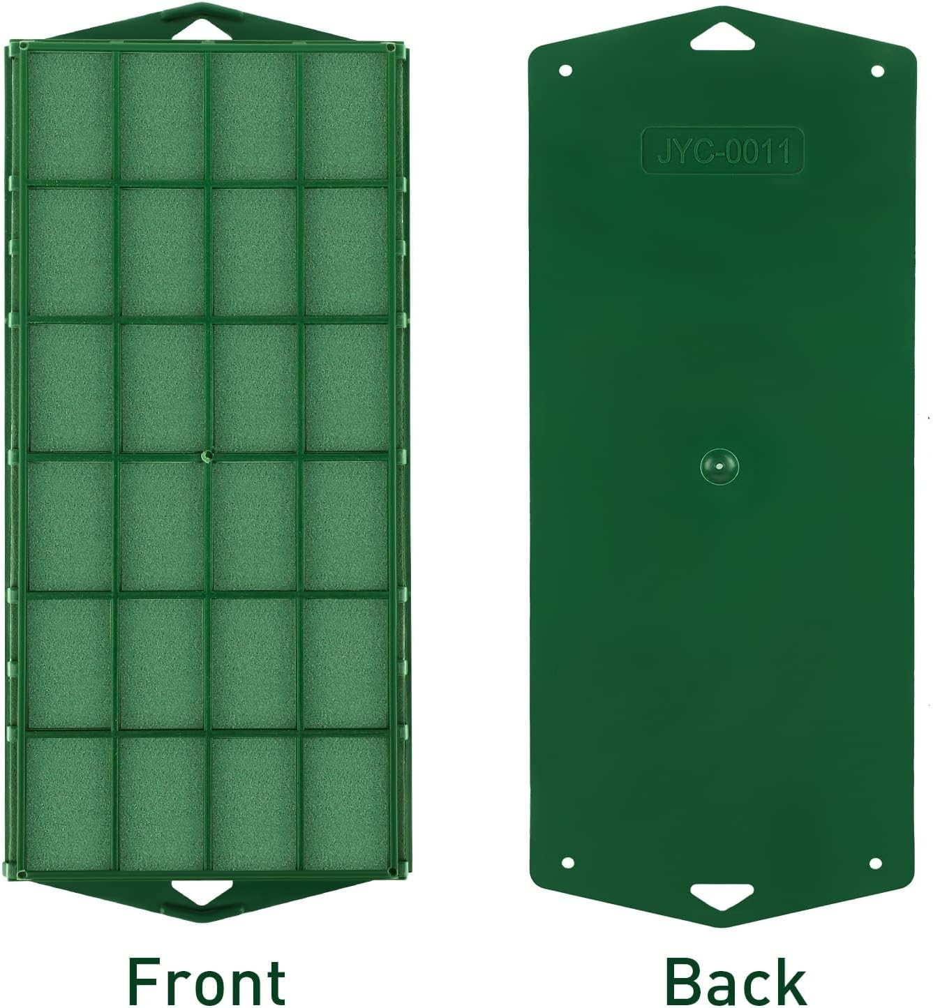 12 Pc Floral Foam Flower Cage Rectangular – Wet Foam Arrangement Supply