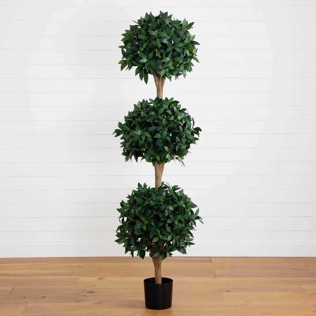 6’ Artificial Sweet Bay 3-Ball Topiary Tree