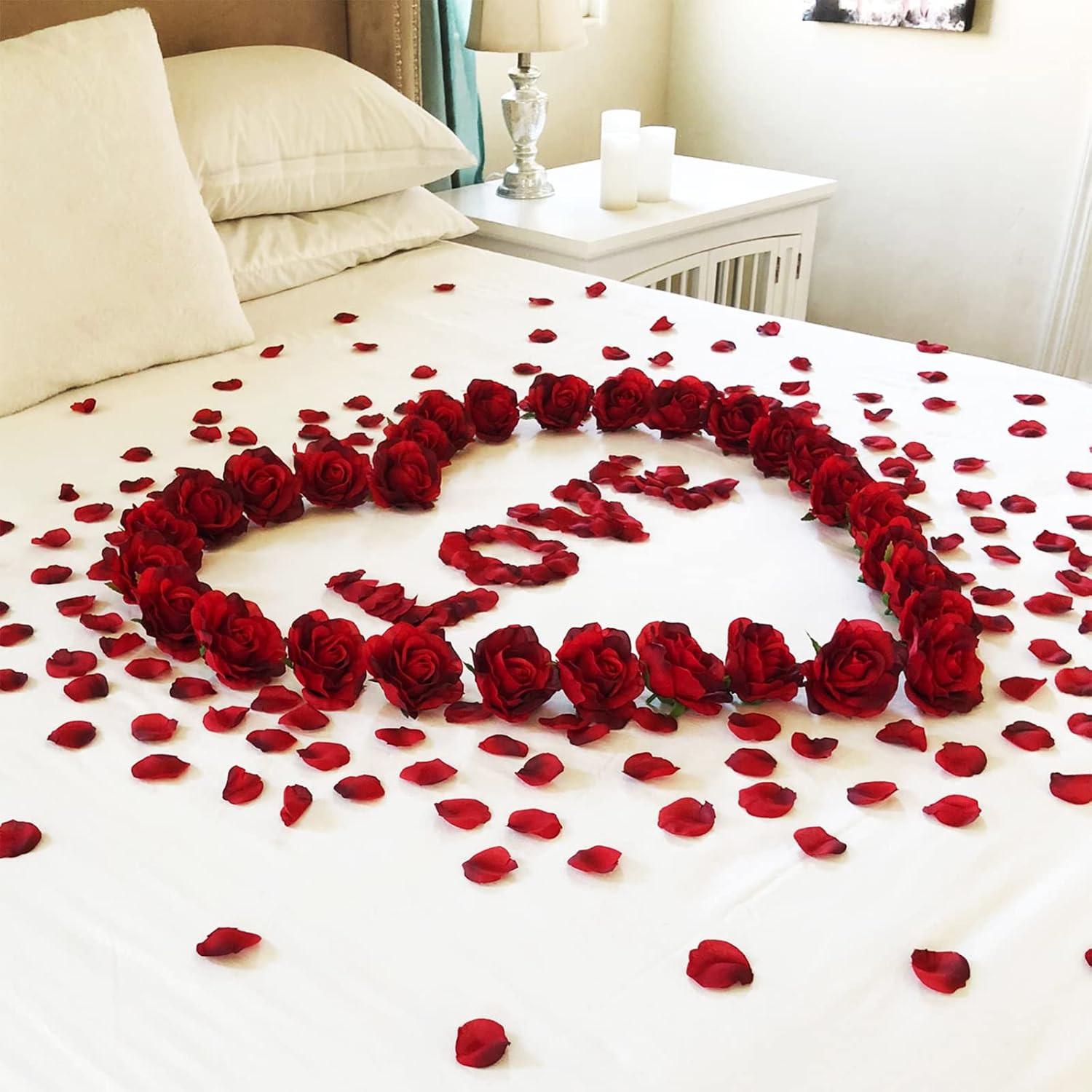 Ouddy Decor 5000 Pcs Rose Petals Artificial Flower for Valentine’S Wedding Decor