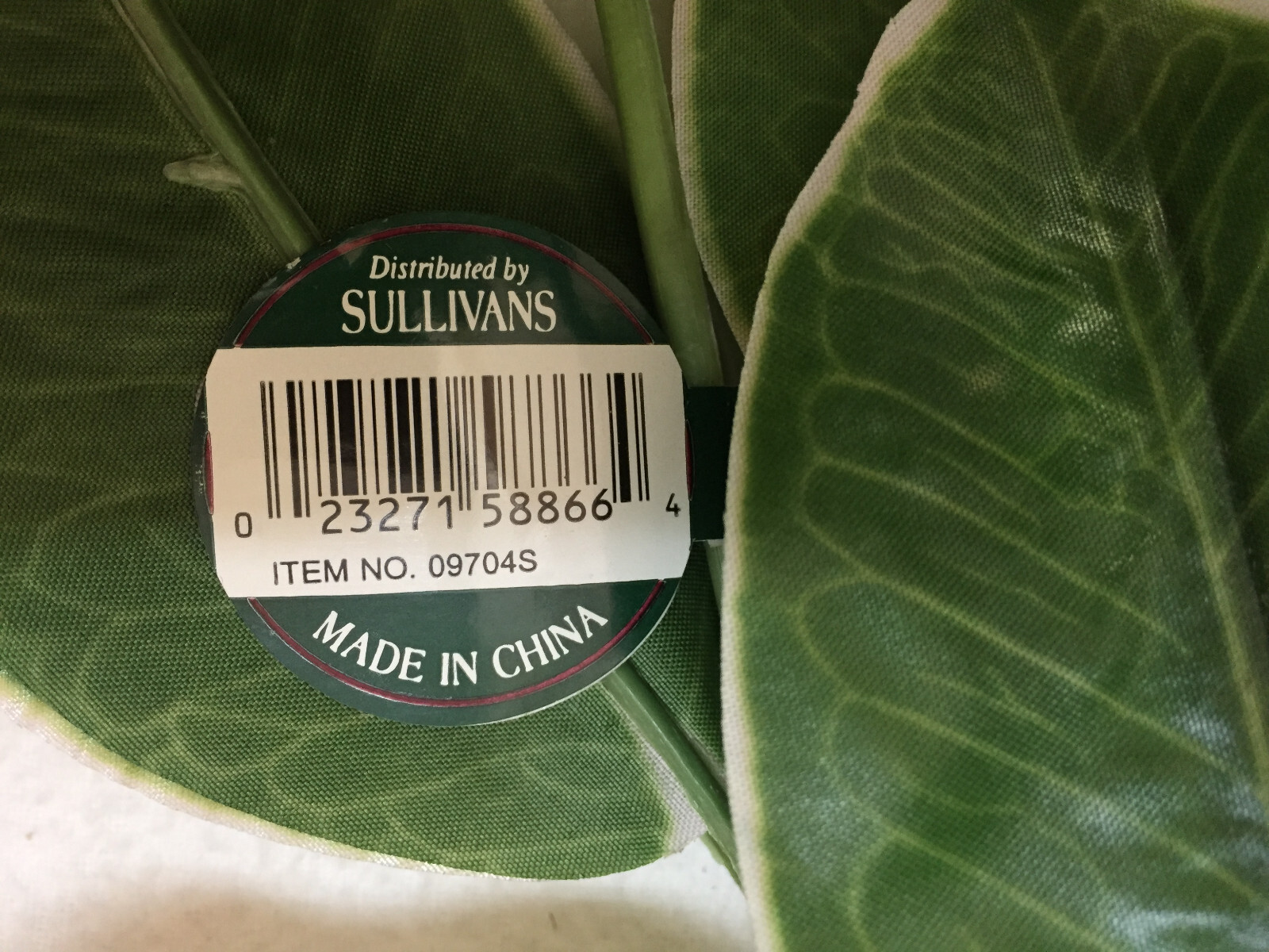 Euphorbia Branch Stems 25″ Artificial Variegated Green White Lot of 4