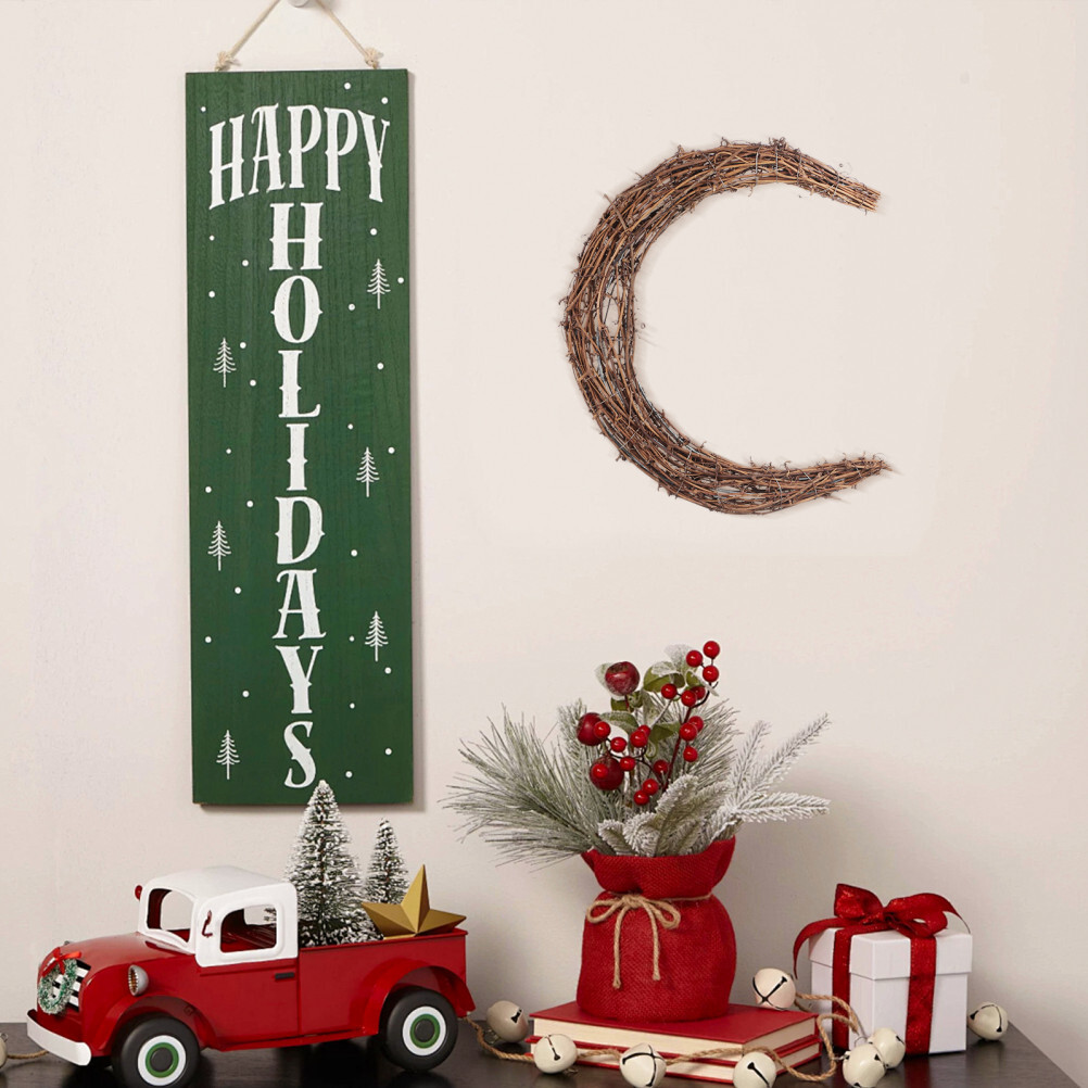 DIY Rattan Hoops Smilax Glabra Garland Rustic Wreath Decorate