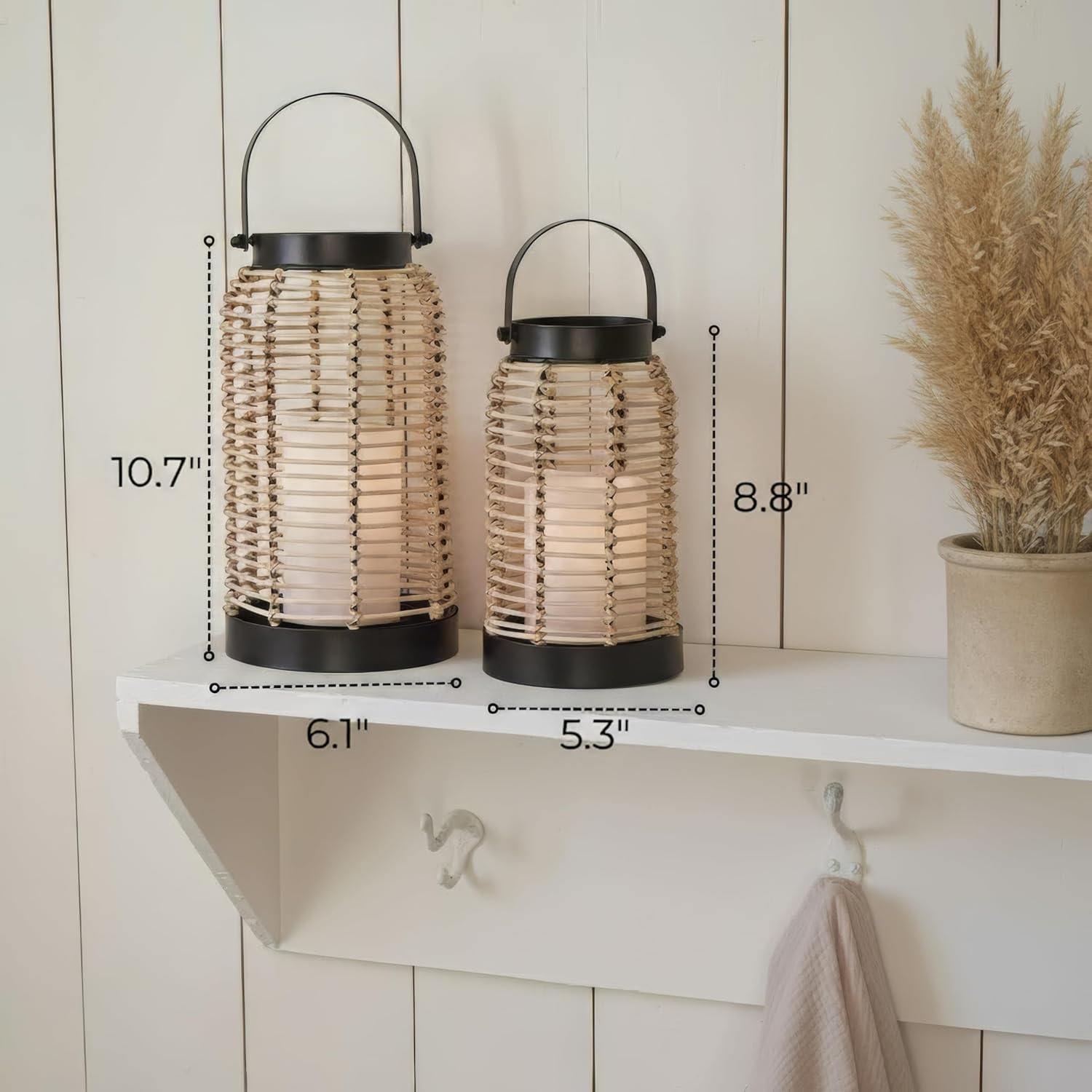 Natural Rattan Boho Lanterns – Handcrafted Chic Decor to Enhance Your Home
