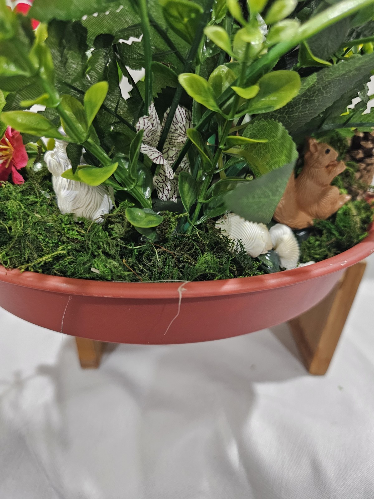 Dish Garden Artificial Flowers Arrangement THE DREAAMER BOY Woods lake & more