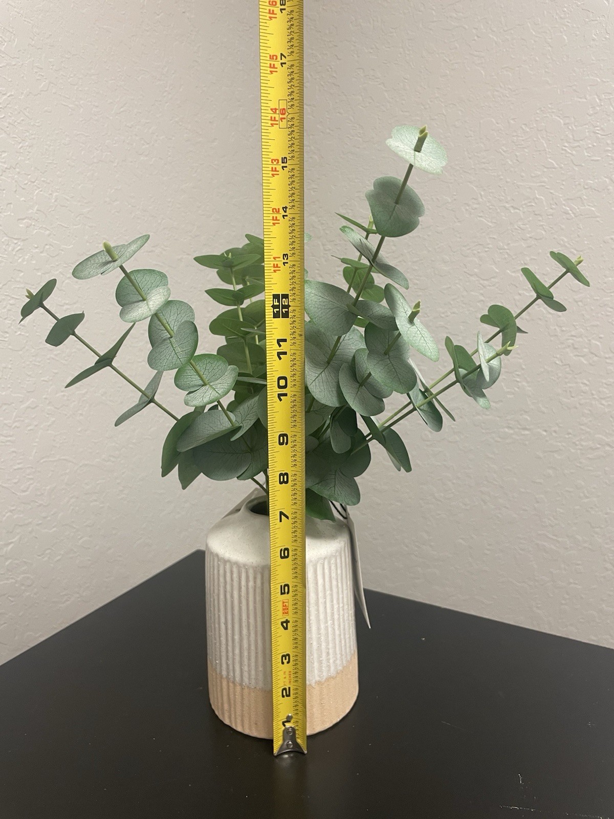 Artificial 14” Eucalyptus potted arrangement; Hearth&Hand by Magnolia, box of 2!