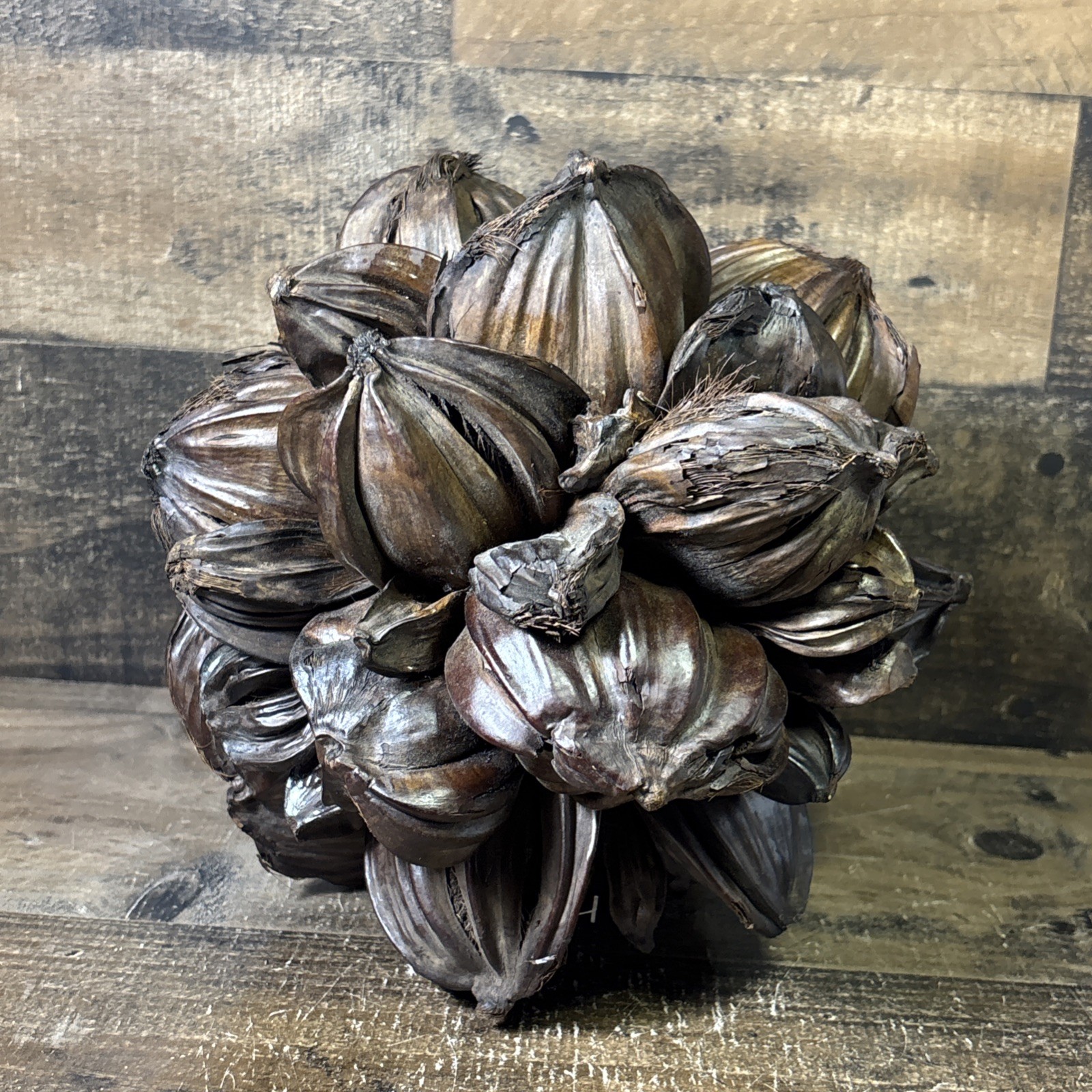 Vietnamese Water Coconut Nipa Palm Fruit Cluster Seed Pod Decor Decoration