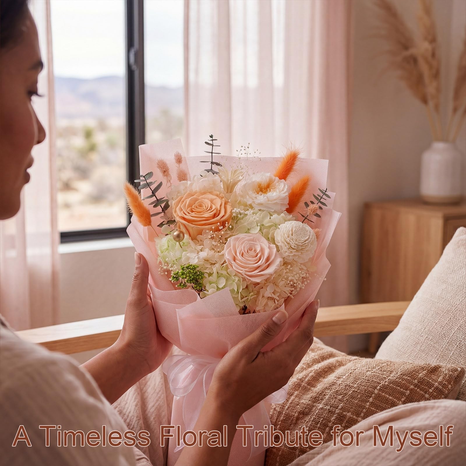 Preserved Flower Bouquet Fresh Flowers Delivery Prime Birthday Gifts Decor