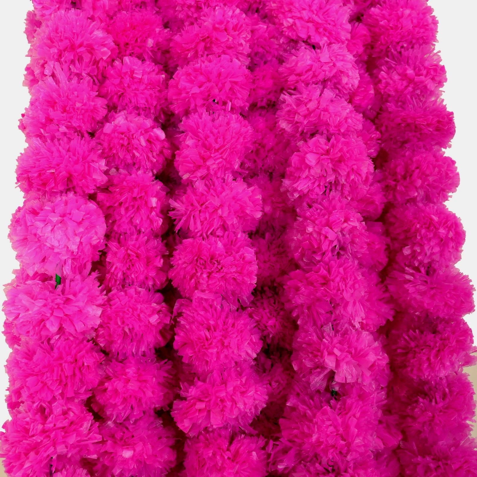 Artificial Marigold Flower Garlands Indian Wedding Event Decoration 10 Pcs