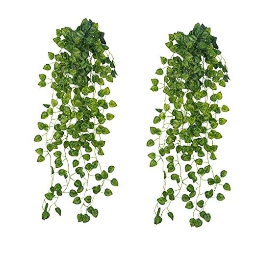 Pcs 3.1ft Artificial Hanging Plants Fake Plants Artificial Ivy 2 Watermelon