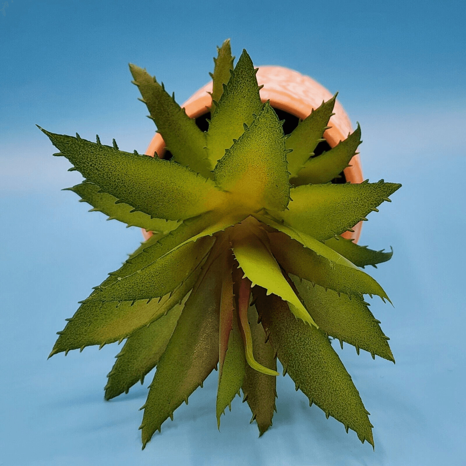 Faux Succulent In Mosaic Terra Cotta Pot Bohemian Pattern Plant Desk Decoration