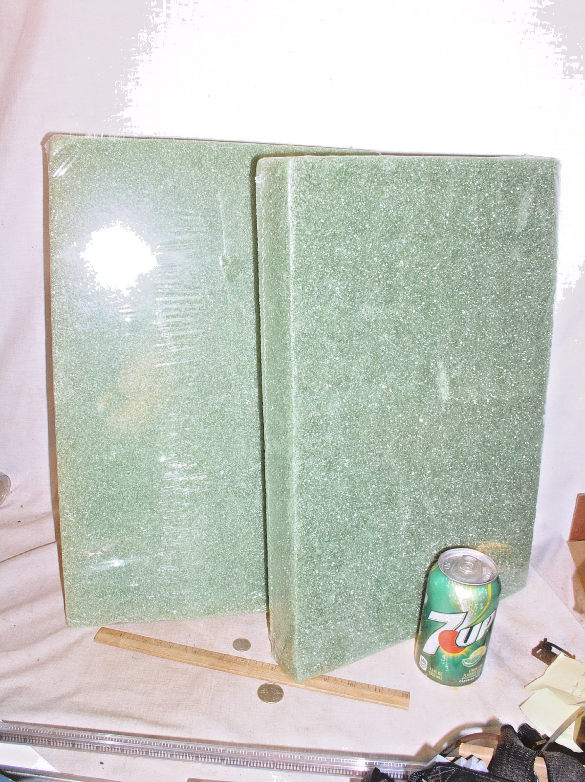 2 GREEN FLORACRAFT FLORA FLORAL FLOWER FOAM #18 BLOCK 2″ 11.9″ x 17.9″ B21218GS