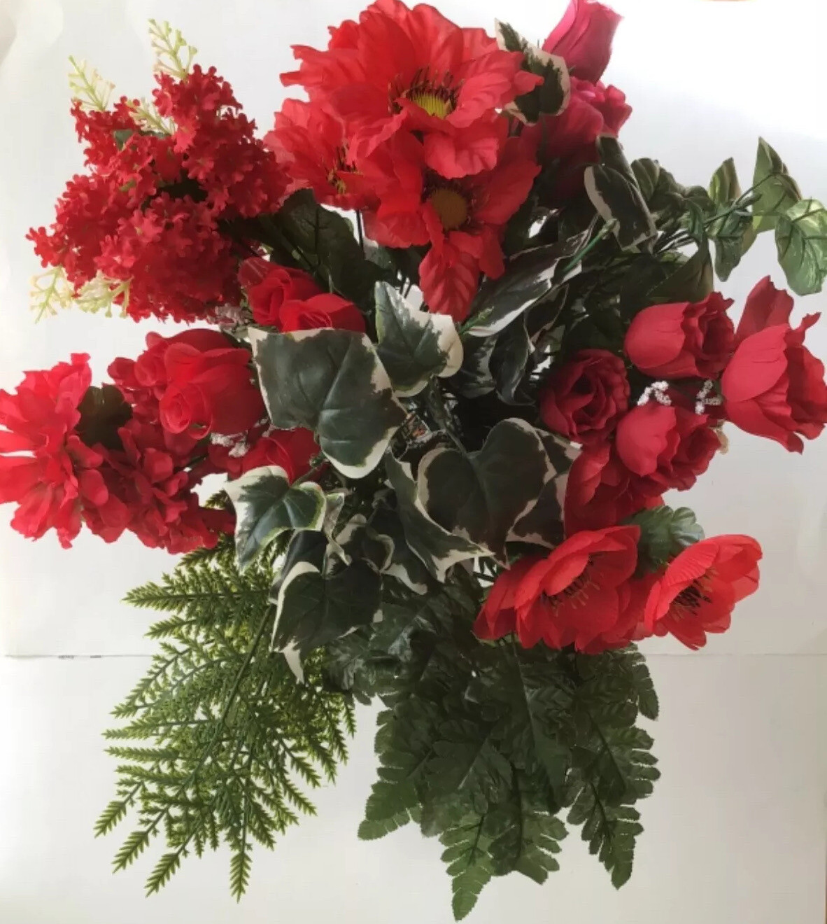 14″ Mixed Floral (12 pieces) Bush Silk Flower Home Wedding Table Decor MXD1016