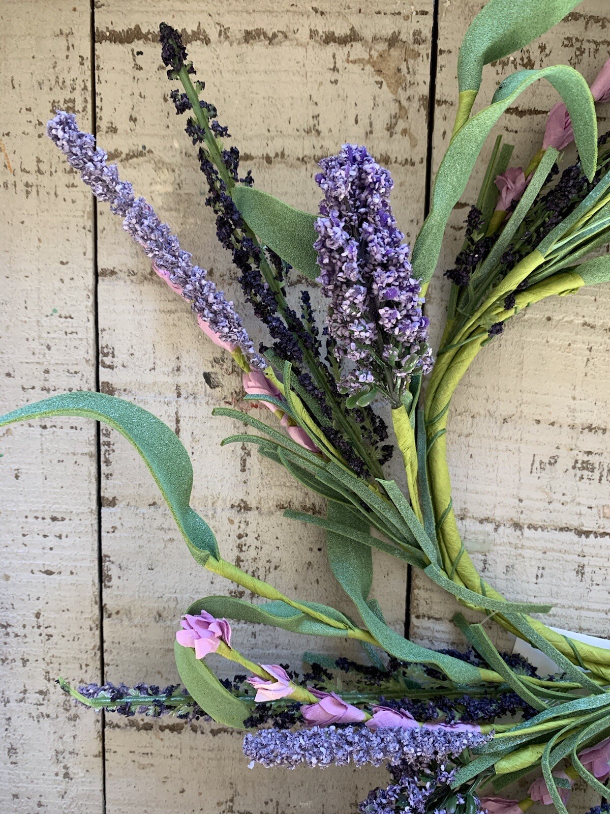 Lavender Wildflower Wreath 12″ outer / 4″ inner diameter – Country Farmhouse