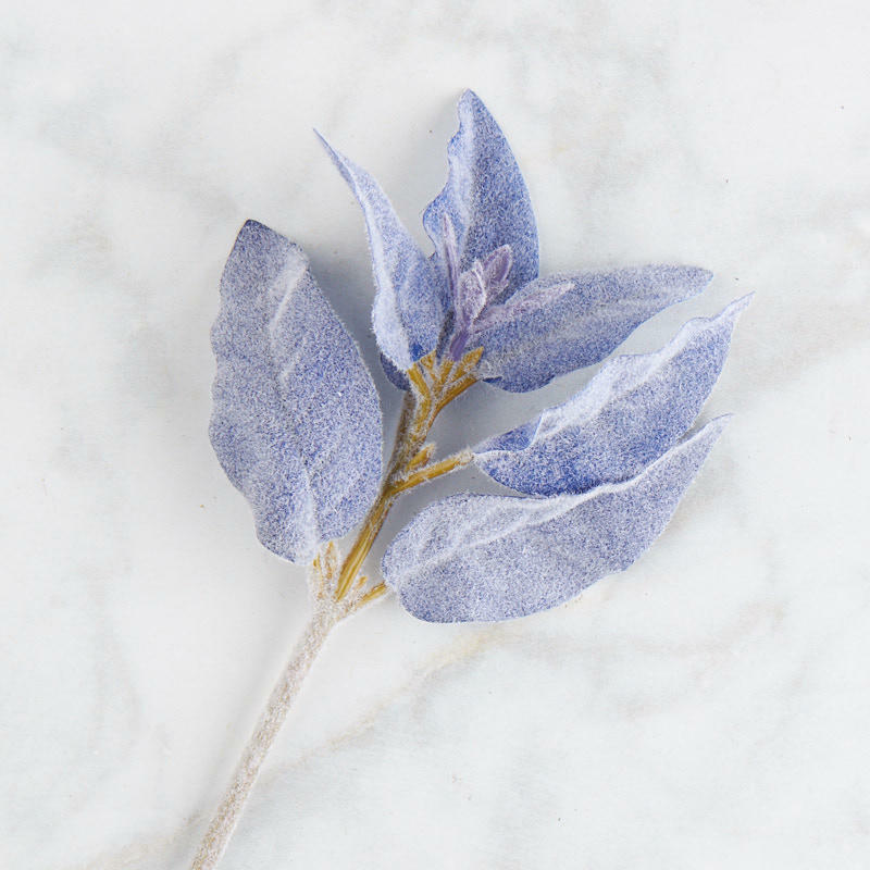 Factory Direct Craft Lavender Flocked Lamb’s Ear Stems for Indoor Decor 4 S