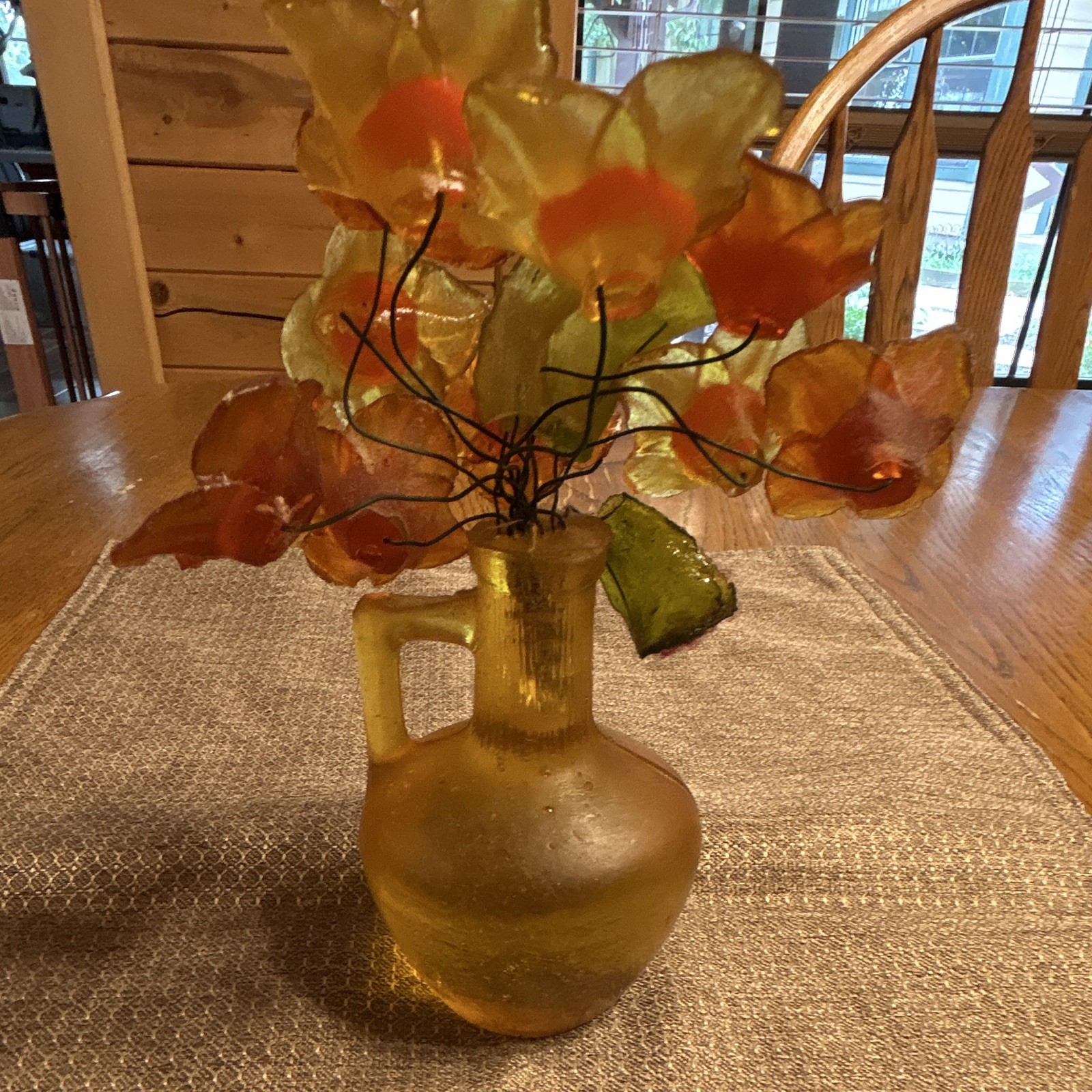 Vintage/Rare 1969 Lucite Resin Flower Sculpture by New Designs, Inc.