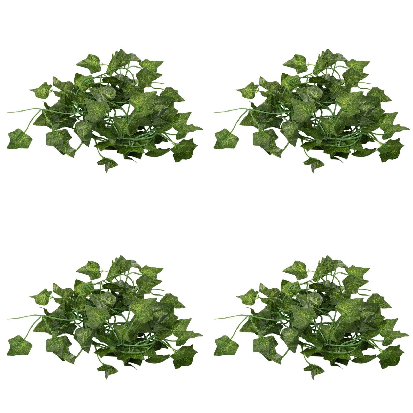 4 Pcs 2M Long Artificial Plants Green Ivy Leaves Grape Vine Fake5300