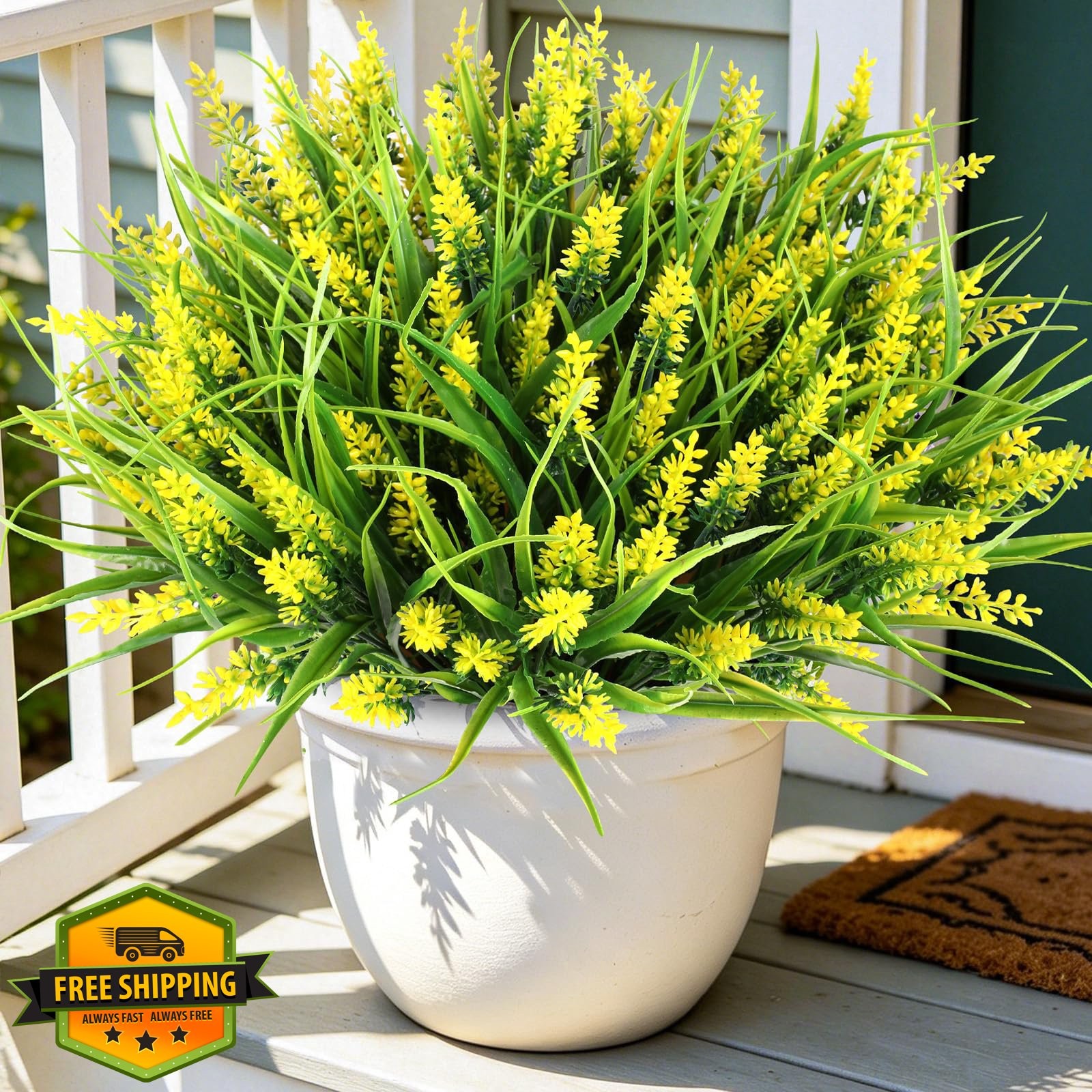 BeeAngel Yellow 16 Bundles Outdoor Monkey Grass