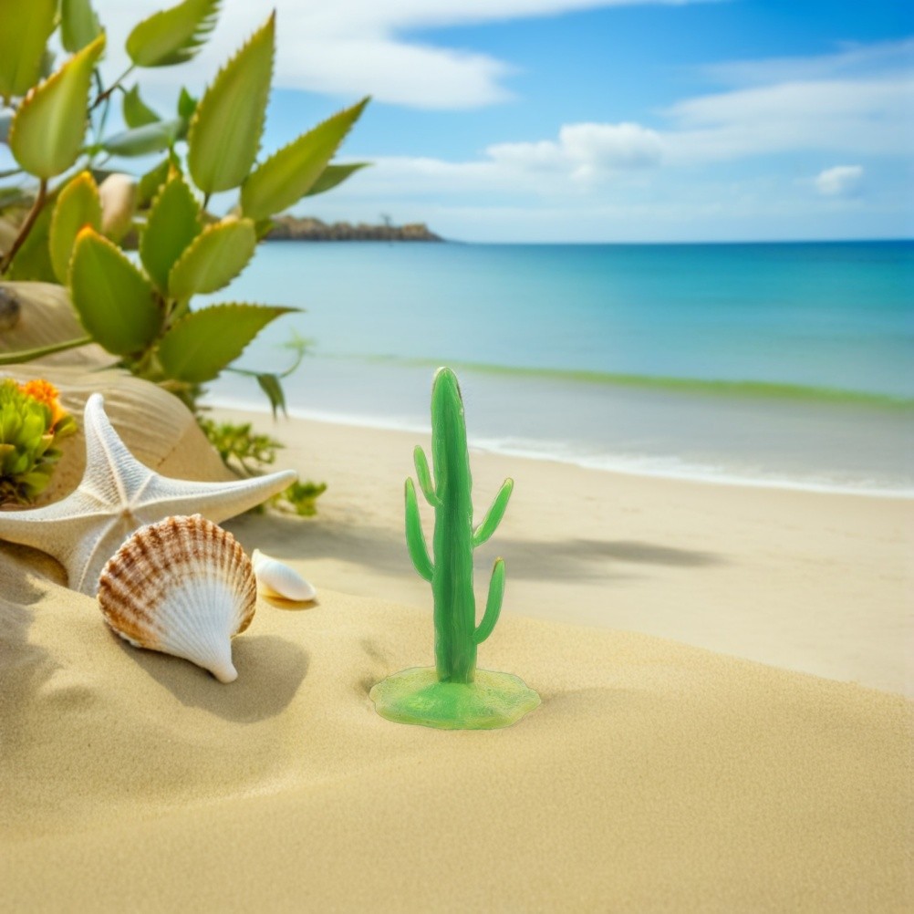 40 PCS Table Simulation Plants Fake Cactus Toy Modeling Ornament