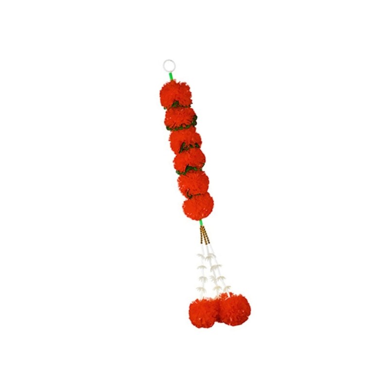 Marigold Hanging Ornament Diwali Decors Artificial Marigold Garlands for Decors