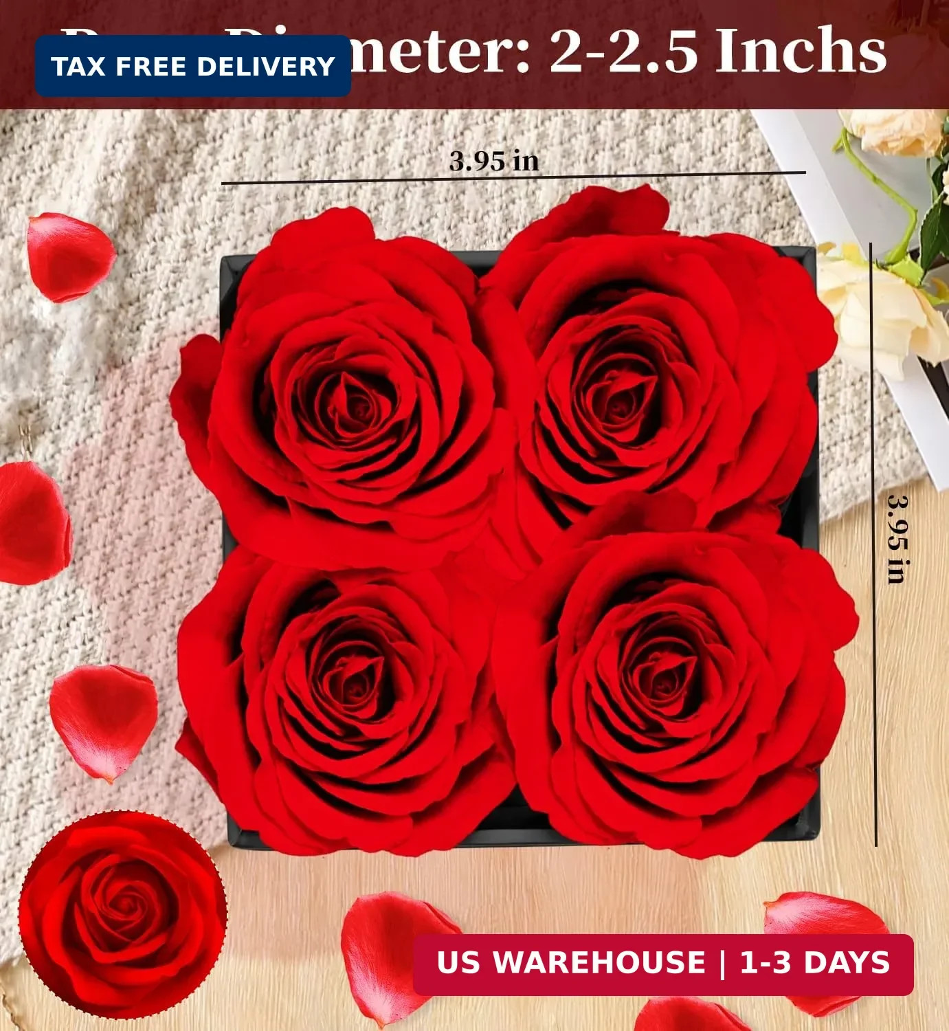 Gifts for Mom Birthday Gifts for Women Preserved Rose Forever Flower Eternal Fre