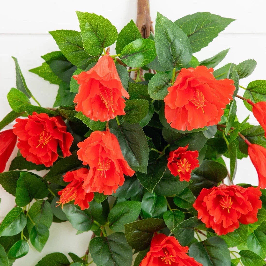 41″ UV Resistant Artificial Hibiscus Hanging Plant (Indoor/Outdoor) – Set of 2
